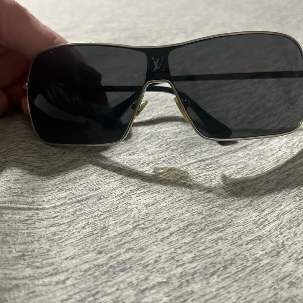 Louis Vuitton Black and Silver Sunglasses